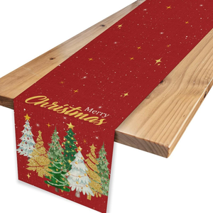 Camino de Mesa y Mantel Navideños Tejidos, Diseño Art Deco Ecológico, Lavable, para Decoración Interior del Hogar y Hoteles - Product Image 3