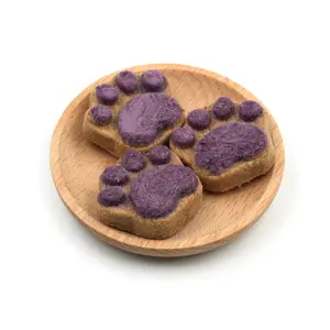 Multiple Flavor Real Meat Freeze Dried Pet Snacks Purple Sweet Potato Raw Bone Meat Freeze Dried Cookies