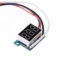 DC 0-10A Ammeter Arus Listrik Digital, Ammeter Amp Tester Meter 0.36 Inci