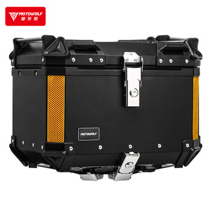 MOTOWOLF high quality tail box motorcycle trunk bhb motorcycle carbon steel luggage tail box