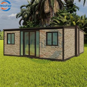 WinFair 20Ft Plegable Paraguay Prefabricado Casa Modular Prefabricada Casas Contenedor Granny Flats en <span class=keywords><strong>Puerto</strong></span> <span class=keywords><strong>Rico</strong></span> Bajo Costo - Product Image 2