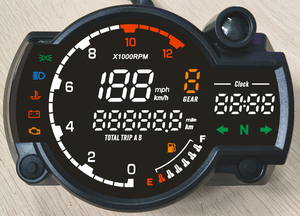 2024 universel LED numérique moto odomètre <span class=keywords><strong>compteur</strong></span> de <span class=keywords><strong>vitesse</strong></span> pour <span class=keywords><strong>50cc</strong></span>-200CC Moto accessoires - Product Image 3