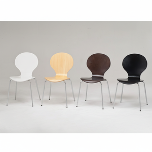 ชุดห้องรับประทานอาหาร8ชิ้นที่ทันสมัยพร้อมเก้าอี้วางซ้อนกันได้ไม้สำหรับเฟอร์นิเจอร์ครัวบ้าน - Product Image 1