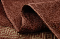 Ensemble de serviettes de bain et de toilette en tissu 100% coton de luxe avec logo personnalisé Jacquard 35*75cm, séchage rapide, pour hôtel