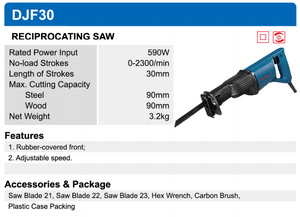 Deko — outil électrique avec <span class=keywords><strong>scie</strong></span> alternative haute performance, 590W - Product Image 6