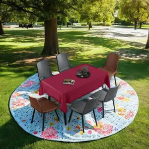غطاء طاولة بلاستيكي يُستخدم لمرة واحدة مفرش طاولة وردي أزرق أحمر أسود أبيض مفرش طاولة متين قوي للحفلات وحفلات الزفاف الميدان الحديث