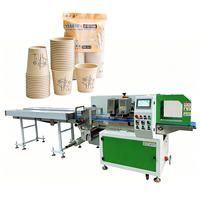 Machine d'emballage semi-automatique à grande vitesse et haute productivité pour gobelets en papier jetables, films, sacs et bandes en plastique