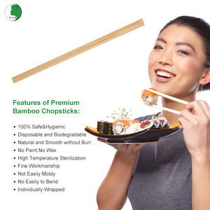 Baguettes en bambou personnalisées pour hôtels et restaurants, baguettes japonaises jetables à faible coût, très vendues - Product Image 2