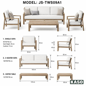 Ensemble <span class=keywords><strong>de</strong></span> canapés <span class=keywords><strong>de</strong></span> <span class=keywords><strong>jardin</strong></span> modulaires <span class=keywords><strong>de</strong></span> luxe <span class=keywords><strong>en</strong></span> bois massif, imperméables, design moderne, pour hôtels, vente <span class=keywords><strong>en</strong></span> gros à prix abordable - Product Image 6