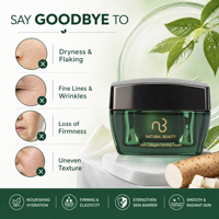 Crème Visage Anti-Âge au Collagène d'Igname Hydratation Profonde Éclaircissante Réparatrice Rides 50g – Fournisseur Usine Beauté Naturelle
