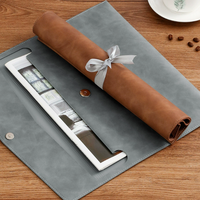Porte-documents rétro de haute qualité, fin et portable, en cuir PU, pour le rangement de documents de bureau