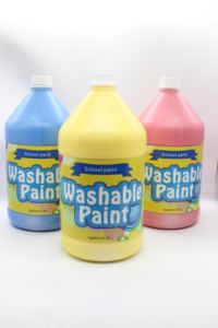 Großhandel 1-Gallone 3.8L sichere Finger farbe auf Wasserbasis in verschiedenen Farben Wasch bare Farbe Tempera-Farbe für Homes chool - Product Image 6