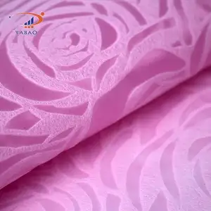 High quality recycled polypropylene nonwoven embossed fabric for flower packaging