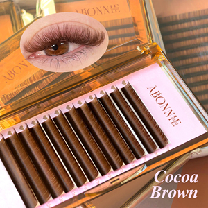 Extensions de cils en cachemire moelleux Abonnie Brown, plateaux de cils en velours LJ LC LB LD <span class=keywords><strong>UC</strong></span> UB <span class=keywords><strong>UD</strong></span> C CC D DD, plateaux d'extensions de cils marron - Product Image 5