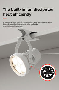 Pas cher mais agréable <span class=keywords><strong>pince</strong></span> linéaire à intensité variable LED luminaire sur rail Anti-éblouissement projecteur réglable - Product Image 2