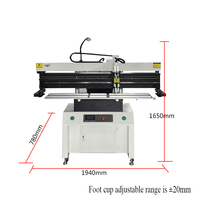 Impresora de PCB PLC semiautomática de alta precisión 220V SMT Stencil Impresora de pasta de soldadura