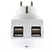 Nuevo Diseño 2020, Enchufes de Cargador USB de 4 Puertos y 16 A, Estándar Europeo, Adaptador de Enchufe Universal