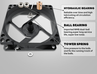 Prêt Stock 120mm ARGB PC Case Fan PWM Ventilateur de refroidissement pour ordinateur de bureau avec Prism Pro Design et Infinity Mirror Light