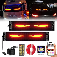 Panneau matriciel LED dynamique JYGD pour voiture, écran d'affichage de fenêtre aux yeux colorés pour voiture et camion, éclairage intérieur automobile programmable