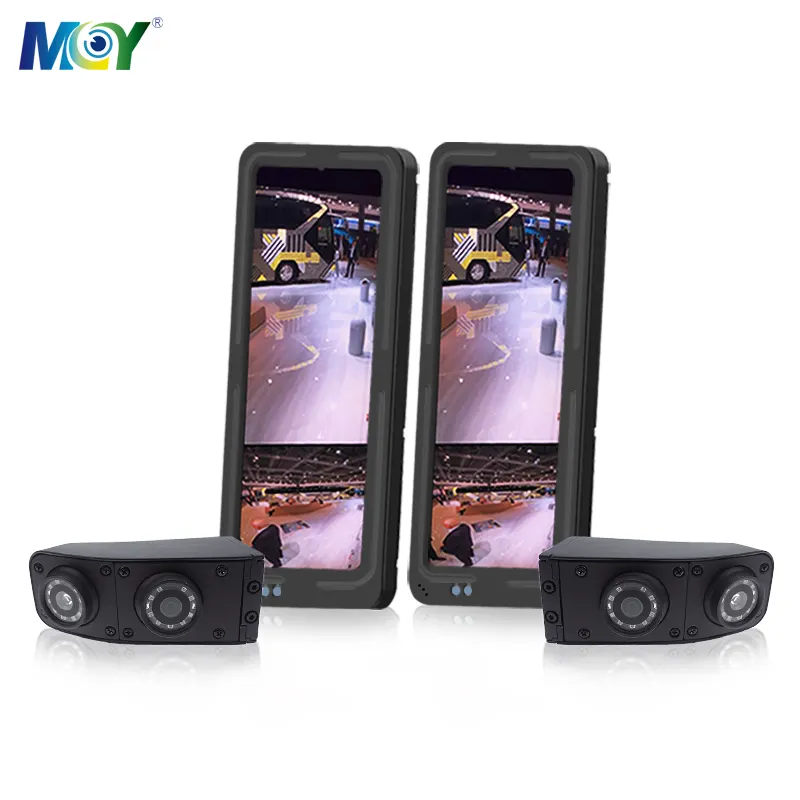 MCY 12.3 pouces 1080P rétroviseur latéral à vue divisée électronique avec caméra de surveillance pour camion Bus RV camion domestique etc.