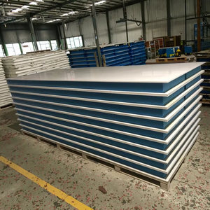 Panneau d'<span class=keywords><strong>isolation</strong></span> écologique MGSO4 MGO A1 50-150 mm avec âme en EPS/XPS/PU, couleur personnalisée, ignifuge, maisons préfabriquées, design moderne, CE - Product Image 1