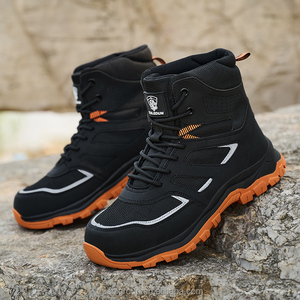 Nuevas Botas de Seguridad Negras de Moda, Antideslizantes y Resistentes al Desgaste, con Suela de Goma de Alta Calidad - Product Image 4