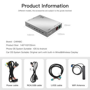 CARABC Wireless Apple CarPlay Android Auto modulo/scatola per BMW NBT/EVO/CIC/CCC 1 <span class=keywords><strong>2</strong></span> <span class=keywords><strong>3</strong></span> 4 5 7 serie X1 X3 X4 X5 X6 MINI - Product Image 5