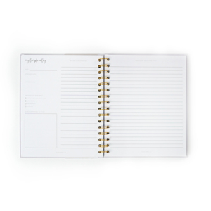 Diario di carta Kraft con studio di affermazione pagine bianche per il regalo per uso scolastico rilegato a spirale stampato personalizzabile - Product Image 5