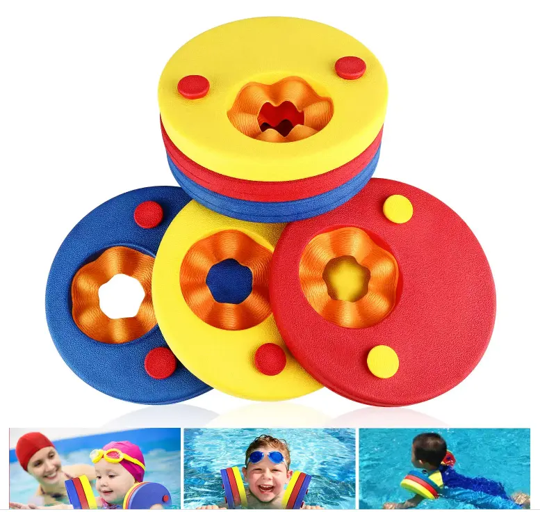 Eco-friendly Eva Foam Swim Arm Bands Floating Sleeves Inflatable Pool Float Board Kids Swimming Exercises Circles Rings