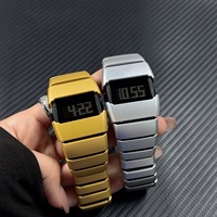 NYY Y2K NYY Retro Futuristische Antike Mode Digitaluhr Wasserdicht Leuchtend Herren Sport Modeuhr