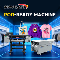 Impresora DTF KINGJET de Formato Grande A1 de 24 Pulgadas (60 cm) con 2 Cabezales I3200 para Negocios de Impresión Textil Comercial