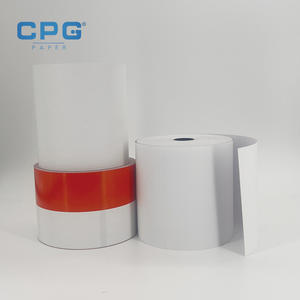 Rollo de Papel Térmico Ecológico Personalizado de 57x50mm y 55gsm para Sistema POS Portátil, Recibos de Entrega y Cajeros Automáticos - Product Image 1