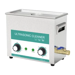 Máquina de lavar ultrassônica de 6,5 litros com aquecedor e drenagem de 300w, para limpeza de peças de máquinas de injetores de combustível