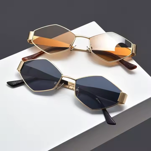 Nouvelles lunettes de soleil de créateur personnalisées 2024, montures métalliques, pour femmes et hommes - Product Image 3