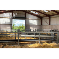Abri préfabriqué en acier bon marché pour élevage de chèvres, volailles, bovins, moutons, chevaux