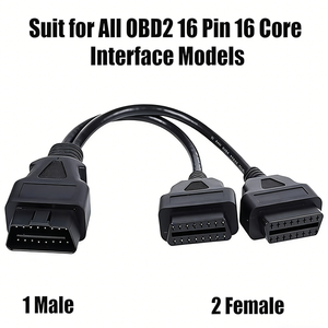 IATF16949 Shanyou TE 16P DJ7163 OBD II OBD 2สายเคเบิลสำหรับวินิจฉัยปัญหาอัตโนมัติแบบกำหนดเอง - Product Image 1