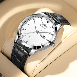 นาฬิกาข้อมือผู้ชาย สายหนัง เรืองแสงกลางคืน กันน้ำ ทันสมัย รุ่นใหม่ - Product Image 6