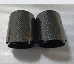 Puntas de <span class=keywords><strong>Escape</strong></span> de Fibra de Carbono Negro Brillante Estilo AK, Tubos de <span class=keywords><strong>Escape</strong></span> para BMW M2 F87 <span class=keywords><strong>M3</strong></span> F80 M4 F82 M5 F10 - Product Image 6