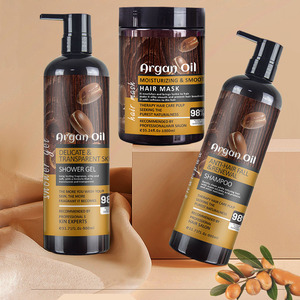 Set <span class=keywords><strong>de</strong></span> Champú, Acondicionador, Mascarilla Capilar y Gel <span class=keywords><strong>de</strong></span> Ducha <span class=keywords><strong>de</strong></span> Aceite <span class=keywords><strong>de</strong></span> Argán Orgánico Natural <span class=keywords><strong>de</strong></span> Marruecos - Product Image 1