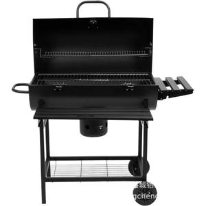 <span class=keywords><strong>Asador</strong></span> <span class=keywords><strong>de</strong></span> Carbón para Exteriores, Horno Ahumador, Parrilla para Barbacoa, Rostizador, Barril <span class=keywords><strong>de</strong></span> Metal Negro para Aceite - Product Image 4