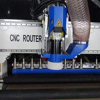 ZICAR 1300x2500 CNC máquina enrutadora de anidación cambiador automático de herramientas con revestimiento recto enrutador CNC de corte de madera