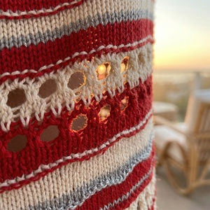 Produttori OEM di Abbigliamento: Vestito Maglione da Donna Lavorato a Maglia a Righe Senza Maniche, Aderente, Sottile, Minimalista, Estivo, Mini a Trapezio - Product Image 3