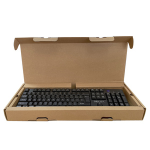 Cajas de embalaje para teclado y ratón Kraft corrugado personalizado al por mayor cajas de envío azules para electrónica de consumo - Product Image 3