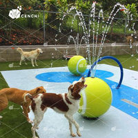 Système de jeux aquatiques commerciaux pour chiens, avec poteau de pulvérisation de balles de tennis, kit de parc aquatique pour animaux de compagnie, équipement de jeux aquatiques pour aire de jeux