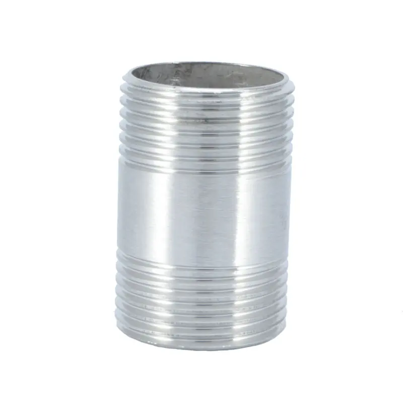 stainless Steel 201 304 316 male female long or short hex round nipples thread polished nipple pipe fitting
