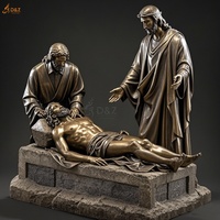Célèbre Chrétien Catholique Religion Statue En Laiton Jésus 14 Station Quatorzième Station Grandeur Nature Jésus Posé Tombeau Sculpture En Bronze