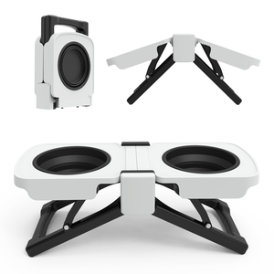 ชามน้ำและอาหารพับได้สำหรับสุนัขและแมวแบบพกพา ชามอาหารสัตว์เลี้ยงแบบยกสูงสำหรับเดินทาง ความจุขนาดใหญ่ 3 ลิตร สำหรับกิจกรรมกลางแจ้ง เดินป่า แขวนได้ ใช้ขณะขับรถ - Product Image 4