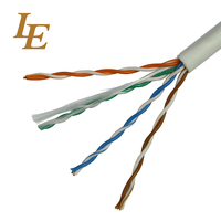 Kabel LAN LE LSZH UTP CAT6 dengan Jaket PVC Ripcord Panjang 305m ROHS & untuk Konduktor Terpilin