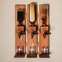Distributeur de whisky mural en bois personnalisé décanteur allocation d'alcool allocation de bouteille de whisky