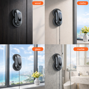 Robot de nettoyage de vitres électrique sans fil avec brosse, navigation par gyroscope, portable, pour usage domestique, 3+ modes, entièrement programmable - Product Image 4